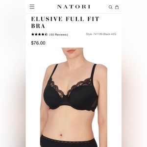 Customer return . . .  Natori Elusive Full Fit Bra  |  Black